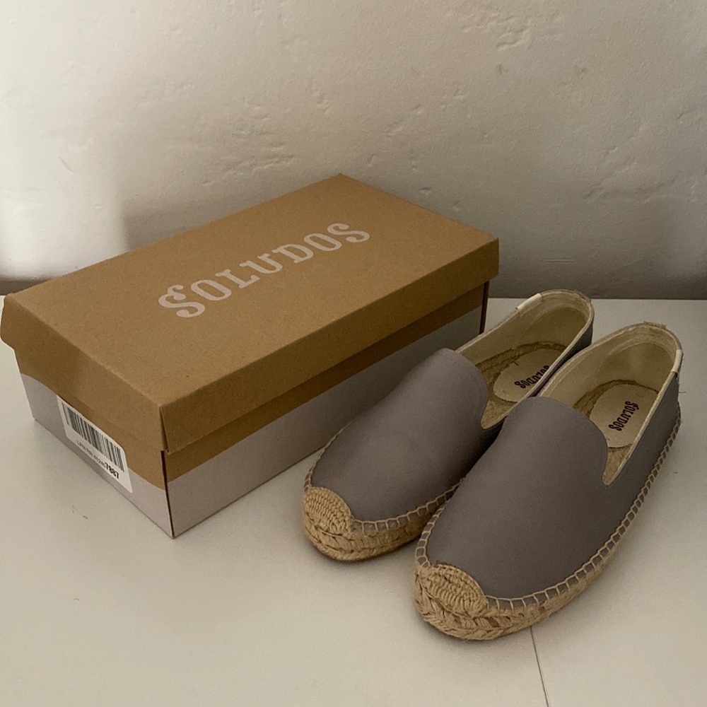 Soludos leather platform espadrilles